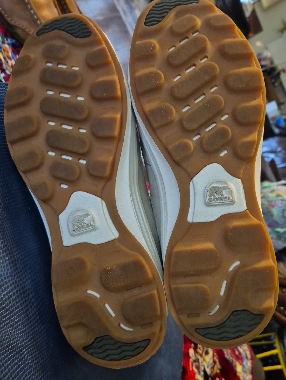 Sorel "Ona"Beige Tan &pink Casual Hiker Sneakers Womens Sz.11.(#2030SH) - Picture 16 of 16